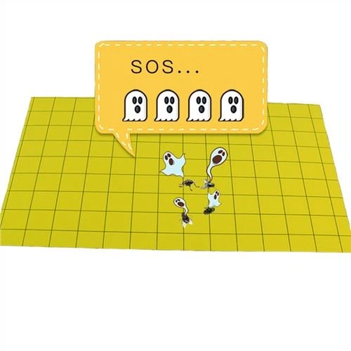 Square Grid Fly Adhesive Paper